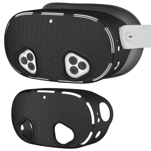 ZORBES Skin Cover for Meta Quest 3S VR Headset Anti-Scratch Silicone Cover Anti-Slip Honeycomb Pattern Design Snug Fit Protective Cover VR Headset Accessories, Only Cover ZORBES Skin Cover for Meta Quest 3S VR Headset Anti-Scratch Silicone Cover Anti-Slip Honeycomb Pattern Design Snug Fit Protective Cover VR Headset Accessories, Only Cover